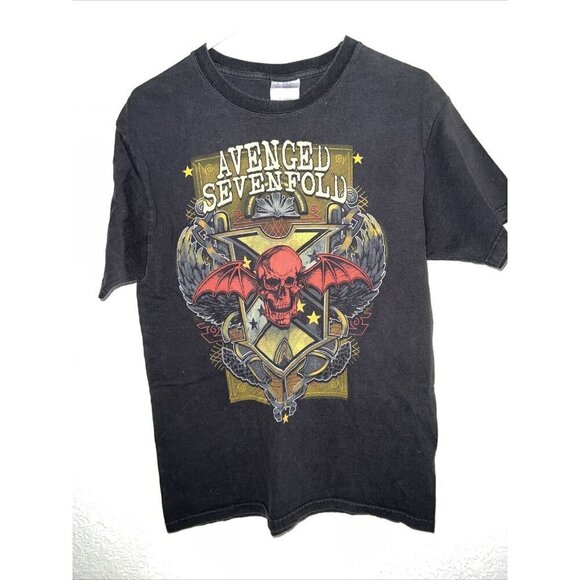 Avenged Sevenfold T Shirt Hanes Heavyweight Tee Shirt Medium Vintage (1A) - Picture 1 of 6